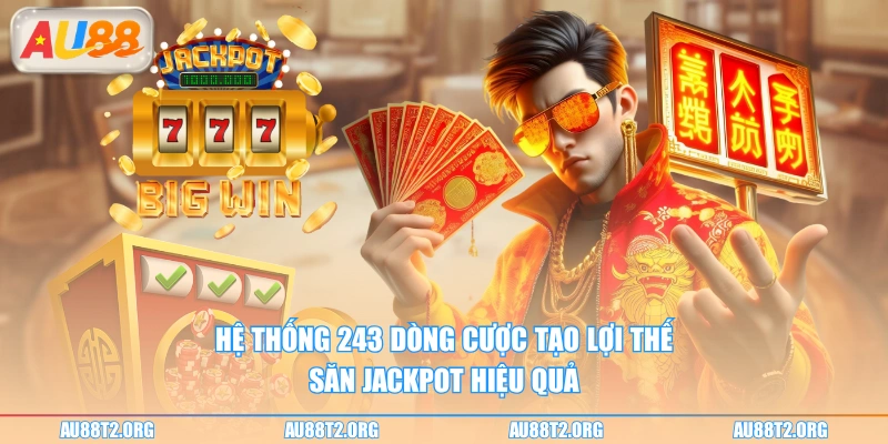 Hệ thống 243 dòng cược tạo lợi thế săn jackpot hiệu quả